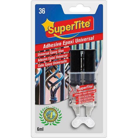 Adhesivo Epoxi 2 Componentes Supertite (Jeringa 6ml)