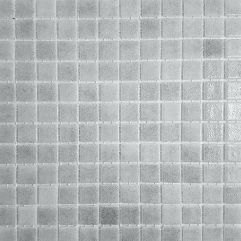 Mosaïque piscine Nieve gris nuancé 31.6x31.6 cm – Pâte de verre résistante pour environnement humide – Finition mate – Aspect naturel – Alttoglass