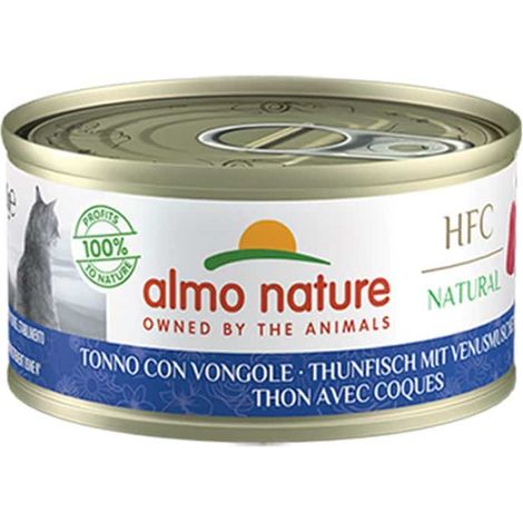 Almo Nature Gatto HFC Natural Lattina 70gr Tonno e Vongole