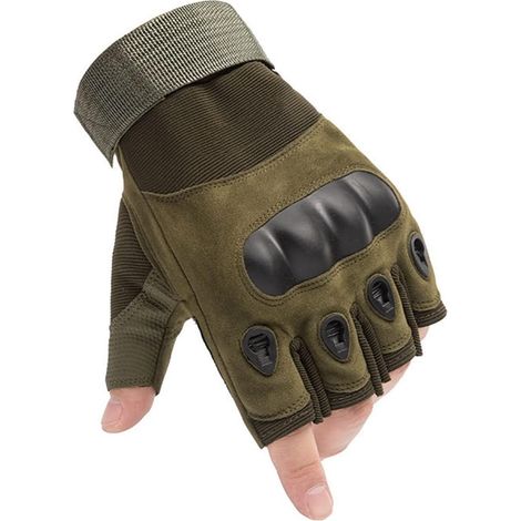 Gants résistants aux coupures, Gants tactiques d'extérieur Cyclisme Gants demi-doigts Entraînement sportif Résistant à l'usure Gants de fitness anti-dérapants anti-coupures Gant de travail de sécurité (1/5)