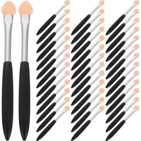 Lot de 60 petits pinceaux éponge pour peinture de précision, idéaux pour l'estompage des encres pastel, le scrapbooking et la création de cartes. (1/4)