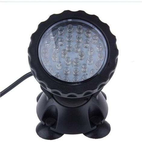 Lumière d'étang submersible 36 LED spot à changement de couleur pour aquarium d'eau jardin étang piscine réservoir de poissons