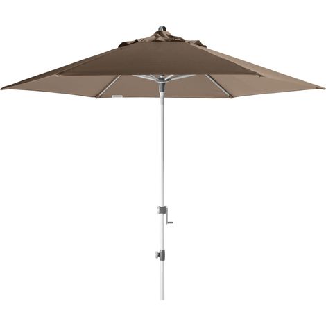 Doppler Sonnenschirm/ Kurbelschirm "Expert 280 Auto Tilt" 280 cm, greige, Bezug aus 100% Polyester, Gestell aus Aluminium, 7,1 kg Sonnenschirm / Kurbelschirm "Expert 280 Auto Tilt", greige, Ø 280 cm