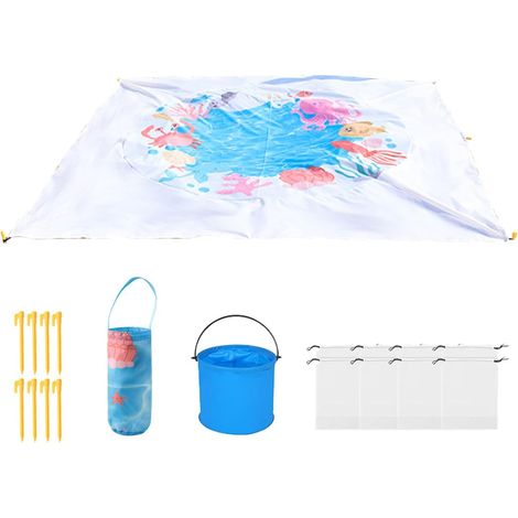 Pataugeoire Bébé De Plage - Piscine Extérieure 2 x 2 Mètres (1/5)