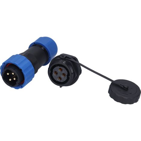 Prise aviation étanche IP68, connecteur à écrou arrière, bornes mâle/femelle, 380 V, SP204 broches (1/5)
