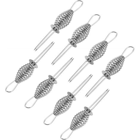 TrendLine Maiskolbenhalter Edelstahl 9,5 x 2 cm 8 Stück Grillzubehör