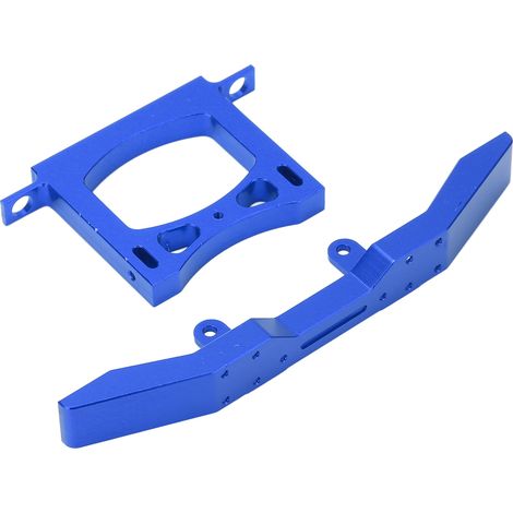Aluminium-Stoßstangen vorne und hinten für WPL B14, B16, Q60 und Q61 RC-Cars im Maßstab 1:16, blaue Farbe, RC Defender Metallschutzset (1/5)