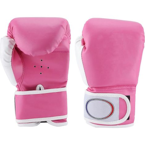 Gants de boxe pour enfants (1 paire), gants d'entraînement au sac de frappe et de sparring pour garçons et filles, rose