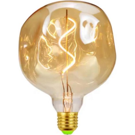 Ampoule LED vintage E27 4W 110V dimmable, forme spéciale grosse pierre, ampoule décorative dorée pour festivals et événements (1/5)