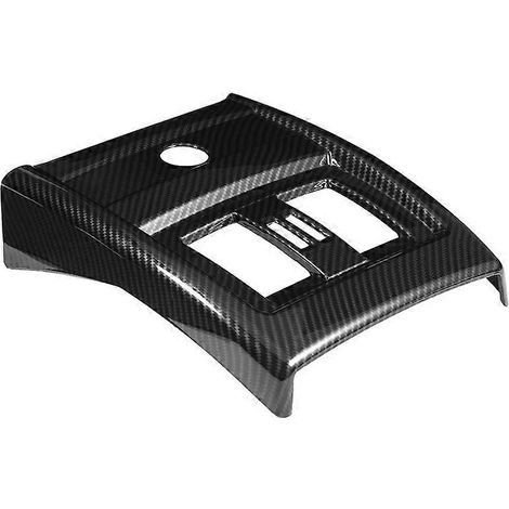 Garniture de grille d'aération de climatisation intérieure chromée ABS style fibre de carbone pour siège arrière BMW Série 3 et 4 GT F30 F34 2013-2018 (1/4)