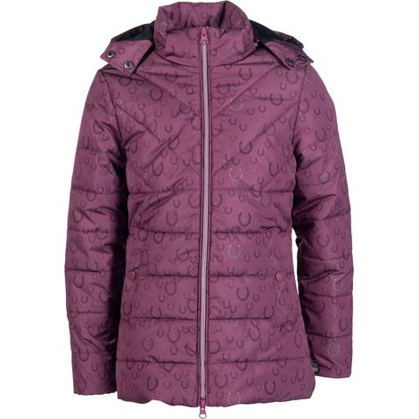 11/13 anni, lilla scuro 3500: Mädchen lange Alva wasserdichte Jacke mit abnehmbarer Kapuze (1/5)