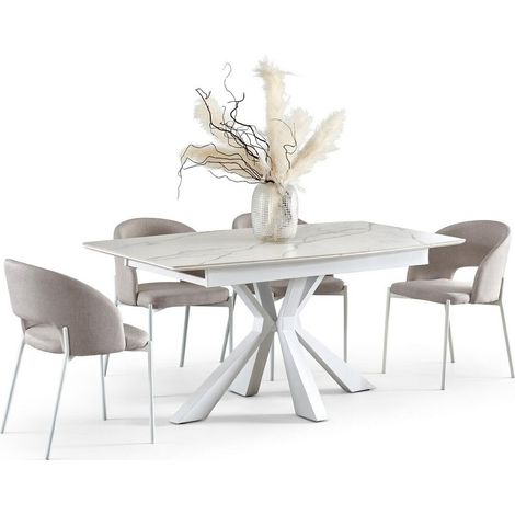 Conjunto de mesas y sillas para comedor Houston 1561 , 78x89x160cm, Diámetro: 0, Número de asientos: 4, Estilo: Contemporary