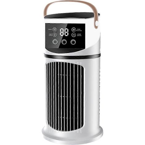 Ventilateur de refroidissement à eau avec minuterie et vitesse réglable, humidificateur intégré pour la maison et le bureau. (1/5)