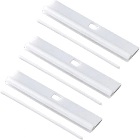 Filiyano-Supports de stores verticaux 5" (127 mm) Supports blancs de rechange pour lames de persiennes Accessoires pour stores verticaux réglables à (1/3)