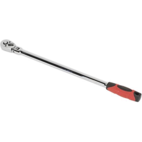 Sealey Premier Extra-Long Flexi-Head Ratchet Wrench 3/8""Sq Drive 455mm AK6697