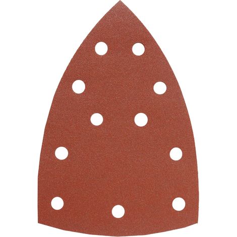 kwb macinazione triangolo per delta u. Multi-smerigliatrice - per metallo, legno, vernice u. V. m., u. a. Per Metabo FMS, 100 x 147 mm, grano 5 x k-60, 5 x k-120, 5 x k-180, 15 pezzi., Punzonati, spar (1/4)