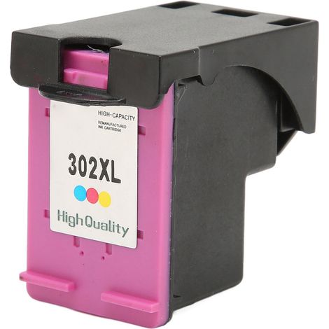 Convient aux imprimantes HP Envy 4520 4512 4516, Officejet 4650 3830 5255 3831, Deskjet 3634 3639, cartouche d'impression 302XL H-302XLC imprimante couleur. (1/5)
