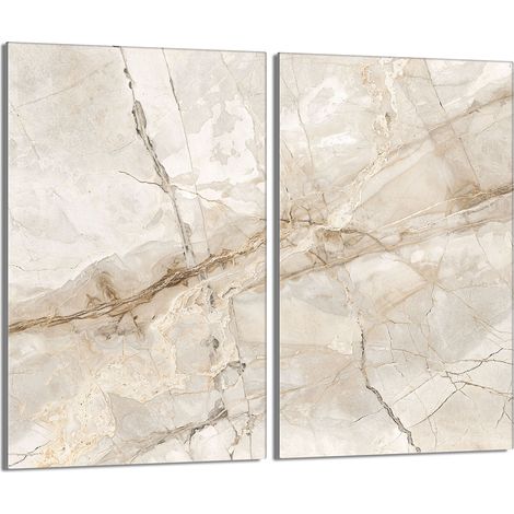 Piastra protettiva in vetro per stufa 2x30x52 Marmo (1/5)