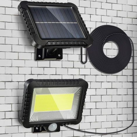 YMYNY Lampe Solaire Extérieur, 2400mAh LED Détecteur de Mouvement éclairage Solaire Extérieur étanche Sans Fil Spot Solaire Lumière Puissant Sécurité pour Jardin, Clôture, Porte, Cour ou Entrée (1/5)