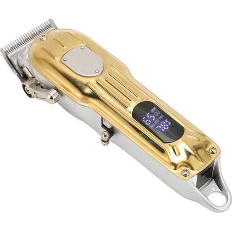 Kit tondeuse à cheveux électrique en acier inoxydable 2000mAh rechargeable USB lame tranchante pour hommes garçons (1/5)