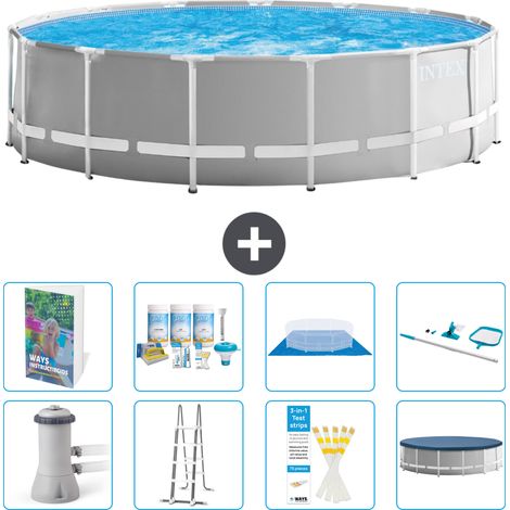 Intex Piscine Prism Frame Ronde - 457x122 cm - 9-pièces S615