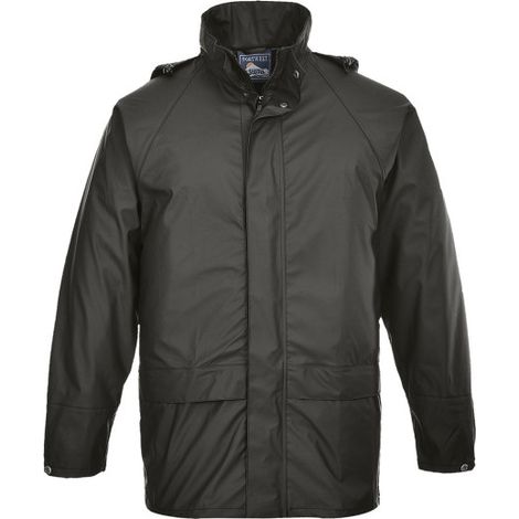 Chubasquero de doble tapeta y puños con corchetes Sealtex Classic S450 M Negro