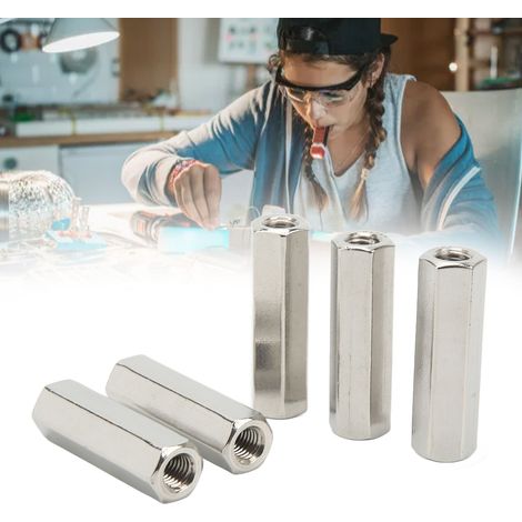 Sechskant-Verbindungsmutter M101,5-17-L60mm aus Edelstahl 304 (1/5)