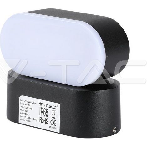 Lampe de façade murale extérieure LED ALU spot de jardin éclairage de balcon réglable V-TAC 8288 (1/5)