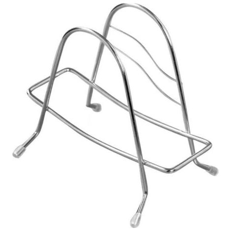 Pair AHLSEN Support de planche à découper en acier inoxydable pour couvercle de casserole, armoire de cuisine ou garde-manger (1/5)