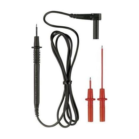 BENNING 44119 044119 - SET DI CAVI DI MISURAZIONE DI SICUREZZA [SPINA LAMELLARE DA 4 MM] 1,00 M, COLORE: NERO