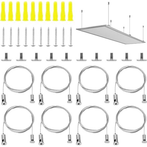 8 Piece 1.5 mm x 2 m Adjustable Cable Suspension Wire Frame (1/5)