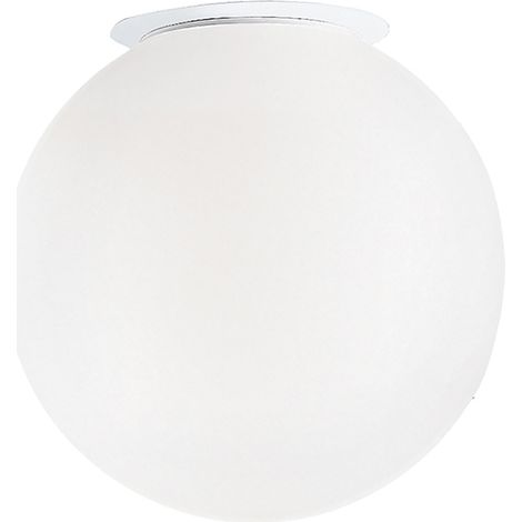 Applique/Plafoniera Emily Rossini Group - Diametro 30cm, Vetro Satinato Bianco, Attacco E27 IP20, Versatile, Ideale per Parete o Soffitto (1/5)