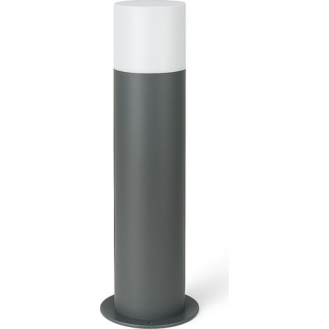 Lampione paletto da giardino esterno in alluminio con attacco E27 IP54 impermeabile moderno - Color: Grigio