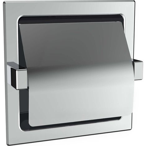 Support mural pour papier intégré SYSTEM 2 avec couvercle chromé (1/2)