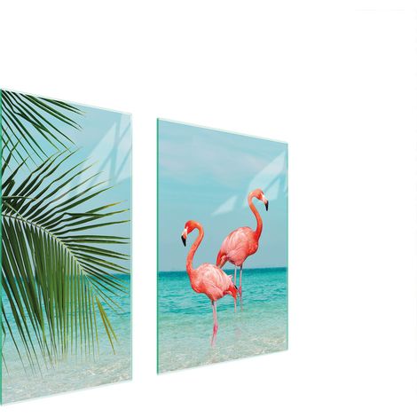 PIASTRA PROTETTIVA IN VETRO 75x52 FLAMINGO (1/5)