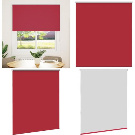 vidaXL Store enrouleur occultant rouge largeur du tissu 131,6 cm (1/5)