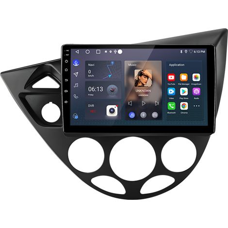 9 pouces Carplay Autoradio pour Ford Focus/Fiesta 1995-2004 Android 2+64GB JUNSUN (1/4)