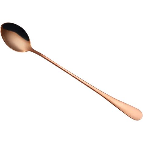 Cuillère - Acier Inoxydable 410 - Long Manche - Pour Café Thé Dessert - Lot De 6 (1/5)