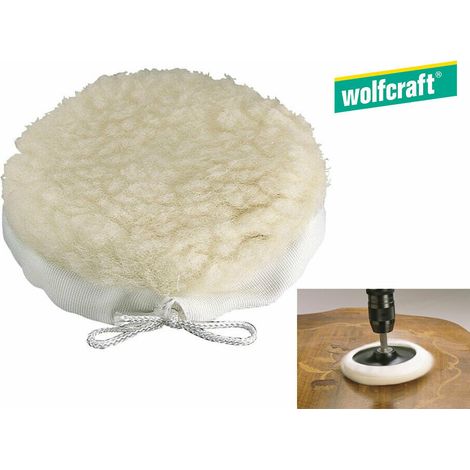 Cuffia in Lana Agnello per Platorello 125 mm Trapano Lucidare Vernici Wolfcraft