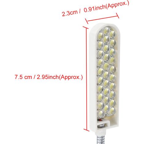 Lampe de travail à col de cygne avec 30 LED et base magnétique (1/5)
