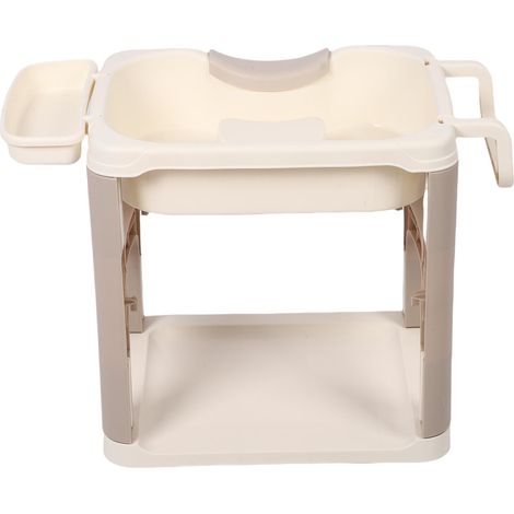Support pour bac à shampoing portable, plateau de lavage de cheveux pour la maison, marron (1/5)