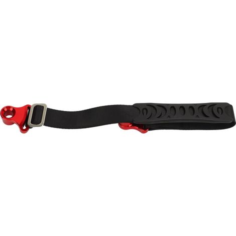 Sangle de remorquage, capacité de 10 000 lb, haute résistance, robuste, résistante à l'usure, corde de remorquage d'urgence pour moto tout-terrain arrière de type B rouge (1/5)