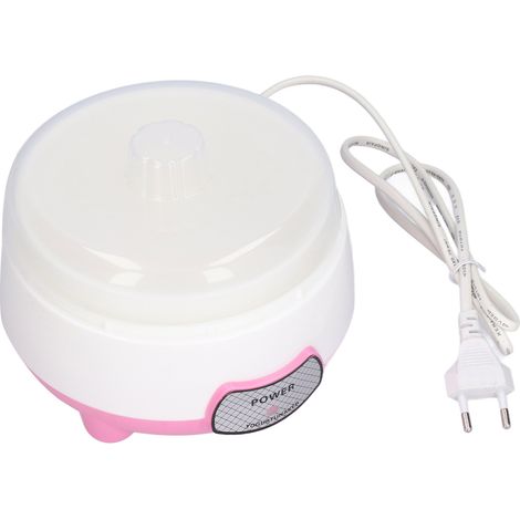 Yaourtière miniature 15 W 1 L, chauffe à 360°, machine à yaourt automatique pour la maison, prise UE 220 V, rose (1/5)