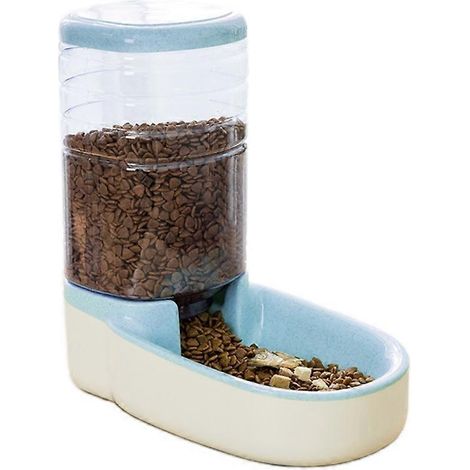 Distributeur automatique d'eau et de nourriture pour animaux de compagnie (3,8 L) - Gamelle pour chiots, chatons, chiens et chats (1/5)