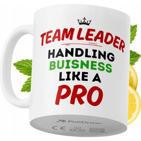Mug humoristique pour chef d'équipe, avec un texte amusant et un design graphique original. Idéal pour les anniversaires, les fêtes et les occasions spéciales. Mug premium pour la maison, le bureau et (1/5)