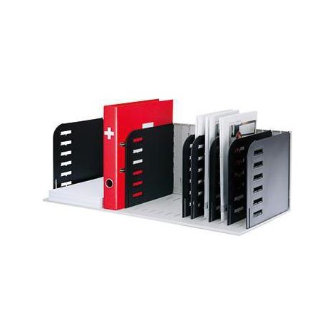 Belegefach rac 72,3 x 24,8 x 30,4 cm (B x H x T) 7 Fächer Polyl schwarz/grau (1/3)