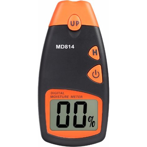 Testeur d'humidité du bois MD814 Hygromètre à bois à quatre aiguilles avec écran LCD Détecteur d'humidité numérique pour bûches de bois Testeur d'humidité du sol (1/5)