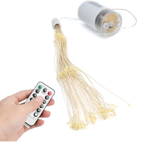 Guirlande lumineuse feu d’artifice étanche 8 modes avec télécommande pour décoration Multicolore (1/5)