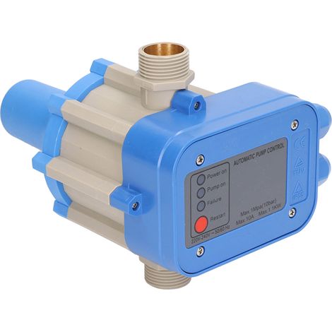 Wasserpumpen-Druckregler 1,5–3,0 bar, wasserdicht, einstellbar, blaugrau, 220–240 V, 1,1 kW (1/5)