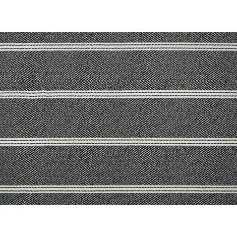 Tapis noir à motifs chevrons blancs 160 x 230 cm AIDA (1/4)